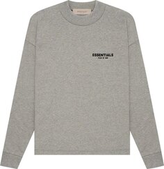 Лонгслив Fear of God Essentials Long-Sleeve Tee &apos;Dark Oatmeal&apos;, серый