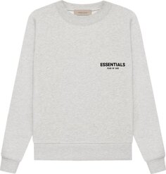 Толстовка Fear of God Essentials Crewneck &apos;Light Oatmeal&apos;, серый