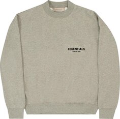 Толстовка Fear of God Essentials Crewneck &apos;Dark Oatmeal&apos;, серый