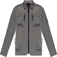 Рубашка A-Cold-Wall* Branding Nylon Overshirt &apos;Mid Grey&apos;, серый