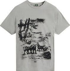 Футболка Kith For AMNH Wolves Vintage Tee &apos;Concrete&apos;, серый