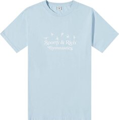 Футболка Sporty &amp; Rich Gymnastics T-Shirt &apos;White/Blue&apos;, серый