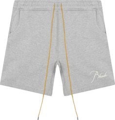 Шорты Rhude Terry Short &apos;Heather Grey&apos;, серый