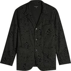Куртка Engineered Garments Rayon Wool Flocking Splatter Print Loiter Jacket &apos;Charcoal&apos;, серый