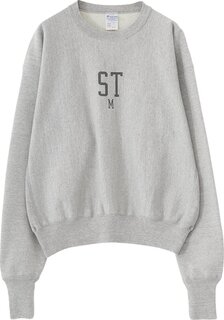 Толстовка Saint Michael STM Crew Sweatshirt &apos;Grey&apos;, серый
