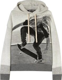 Свитер Palm Angels Skater Hooded Sweater &apos;Grey&apos;, серый