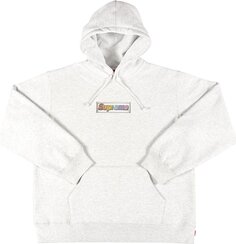 Толстовка Supreme Bling Box Logo Hooded Sweatshirt &apos;Ash Grey&apos;, серый