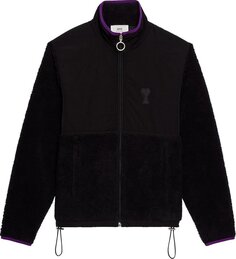 Куртка Ami Sherpa Zipped Jacket &apos;Black&apos;, черный