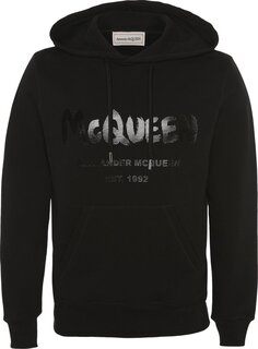 Толстовка Alexander McQueen Graffiti Sweatshirt &apos;Black/Black&apos;, черный