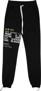 Спортивные брюки Amiri Military Stencil Sweatpant &apos;Black&apos;, черный