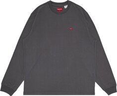 Лонгслив Supreme Small Box Long-Sleeve Tee &apos;Charcoal&apos;, серый