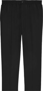 Брюки Ami Elasticated Waist Cropped Fit Trousers &apos;Black&apos;, черный