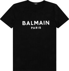 Футболка Balmain Printed T-Shirt &apos;Noir/Blanc&apos;, черный