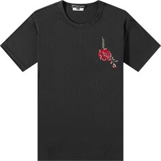Футболка Comme des Garçons Homme Plus Jersey Embroidery Pattern D T-Shirt &apos;Black&apos;, черный