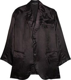 Пальто Comme des Garçons Homme Plus Cupra Satin Garment Print Coat &apos;Black&apos;, черный