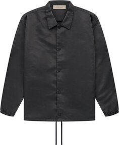Куртка Fear of God Essentials Coaches Jacket &apos;Iron&apos;, черный