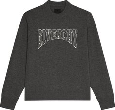 Свитер Givenchy College Embroidiery Crew Neck Sweater &apos;Black/Natural&apos;, черный