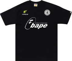 Футболка BAPE Soccer Tee #1 &apos;Black&apos;, черный