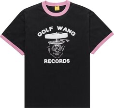 Футболка GOLF WANG Golf Wang Records Ringer Tee &apos;Black/Pink&apos;, черный