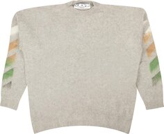Свитер Off-White Diag Brushed Sweater &apos;Grey&apos;, серый
