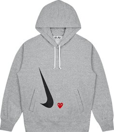 Худи Nike x Comme des Garçons PLAY Hoodie &apos;Grey&apos;, серый