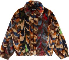 Куртка Supreme Multicolor Faux Fur Bomber Jacket &apos;Multicolor&apos;, разноцветный