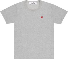 Футболка Comme des Garçons PLAY Mini Heart T-Shirt &apos;Grey&apos;, серый