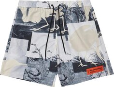 Шорты для плавания Heron Preston Cutout Swimshorts &apos;Grey&apos;, серый