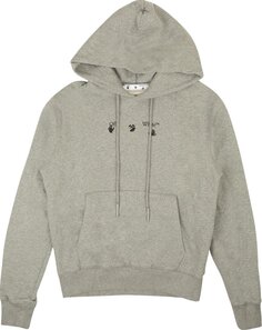 Худи Off-White Marker Slim Hoodie &apos;Melange Grey/Blue&apos;, серый