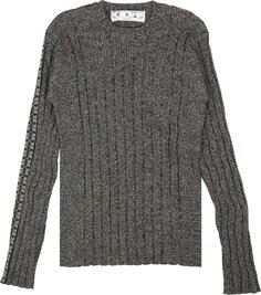 Свитер Off-White Arrow Band Crewneck Sweater &apos;Grey&apos;, серый