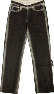 Джинсы Off-White Embroidered Diag Jeans &apos;Black&apos;, черный