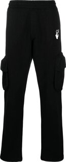 Спортивные брюки Off-White Marker Cargo Sweatpant &apos;Black/Fuchsia&apos;, черный