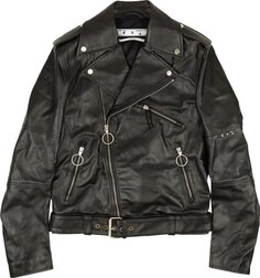 Куртка Off-White Logo Vintage Biker Jacket &apos;Black&apos;, черный