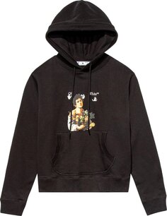 Худи Off-White Caravaggio Boy Slim Fit Hoodie &apos;Black/White&apos;, черный