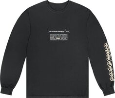 Лонгслив Cactus Jack by Travis Scott For Fragment Logo Long-Sleeve &apos;Black&apos;, черный