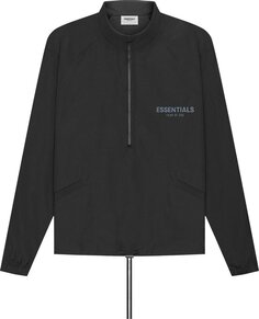 Куртка Fear of God Essentials Half-Zip Jacket &apos;Black&apos;, черный