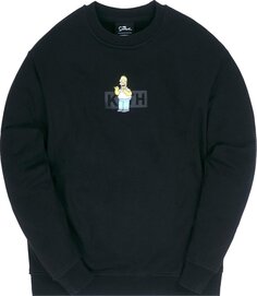 Толстовка Kith For The Simpsons Homer Box Logo Crewneck &apos;Black&apos;, черный