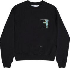 Толстовка Off-White Adam Is Eve Slim Crewneck &apos;Black/White&apos;, черный