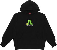 Толстовка Supreme Don&apos;t Care Hooded Sweatshirt &apos;Black&apos;, черный