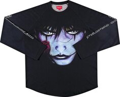 Лонгслив Supreme x The Crow Raglan Long-Sleeve Top &apos;Black Eyes&apos;, черный