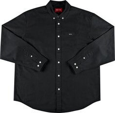 Рубашка Supreme Small Box Twill Shirt &apos;Black&apos;, черный