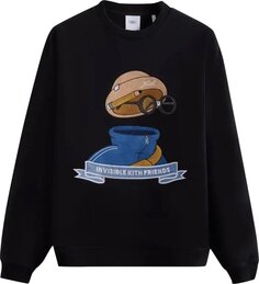 Толстовка Kith x Invisible Friends Crewneck &apos;Black&apos;, черный