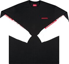 Лонгслив Supreme Inc. Paneled Long-Sleeve Top &apos;Black&apos;, черный