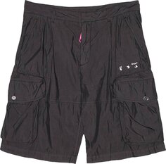 Шорты Off-White Logo Utility Shorts &apos;Black/White&apos;, черный