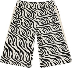 Шорты Palm Angels Zebra Jacquard Track Short &apos;Black/White&apos;, черный