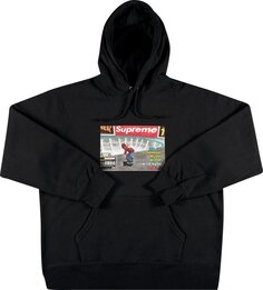 Толстовка Supreme x Thrasher Hooded Sweatshirt &apos;Black&apos;, черный