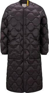 Пальто Moncler Genius Hyke Nadelhorn Quilted Coat &apos;Black&apos;, черный