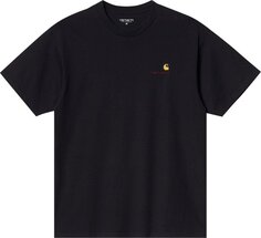 Футболка Carhartt WIP American Script Short-Sleeve T-Shirt &apos;Black&apos;, черный