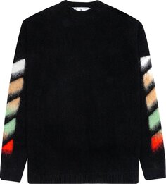 Свитер Off-White Brushed Wool Sweater &apos;Black Multicolor&apos;, черный