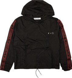 Ветровка Off-White OW Logo Curved Zip Tracktop &apos;Black/White&apos;, черный